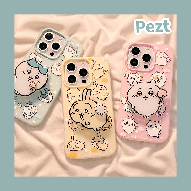 网红可爱吉伊卡哇手机壳带支架