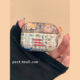 涂鸦可爱小狗格纹适用airpodspro3保护套新4代airpods3耳机壳二代苹果airpodspro2耳机保护套airpods4女新款