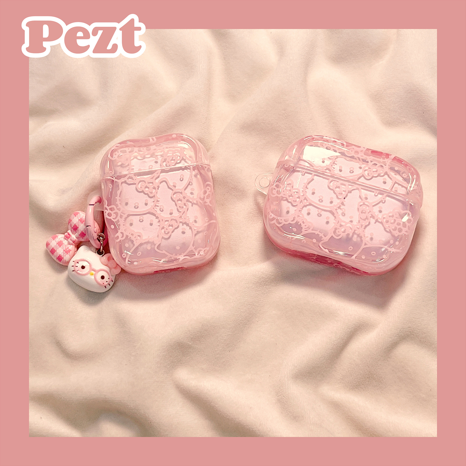 粉色hellokitty耳机套新款