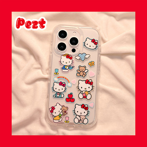 苹果手机壳日韩风hellokitty爱心