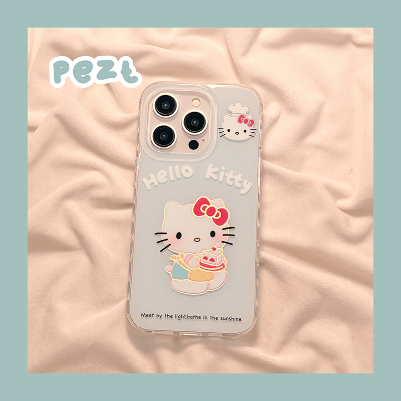 可爱拿蛋糕hellokitty手机壳新款