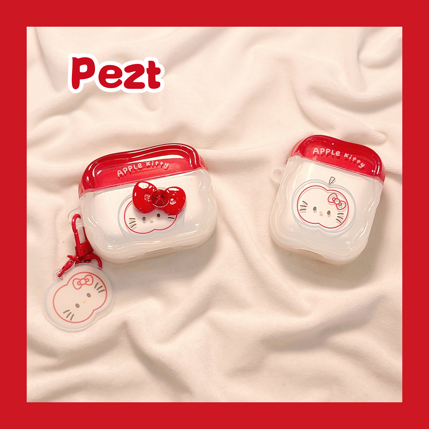 蝴蝶结hellokitty耳机套新款