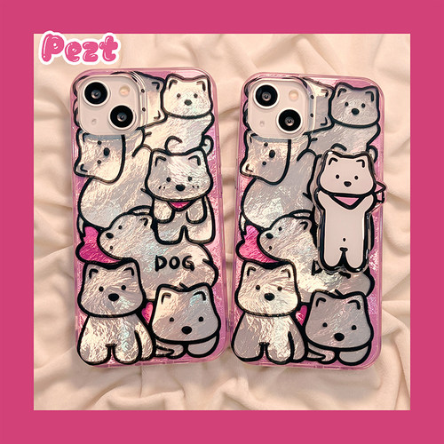 苹果手机壳imd漩涡壳可爱小狗