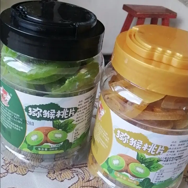 蛮大仁猕猴桃干500g罐装奇异果干奇异果干果脯弥猴桃干泥猴桃片小