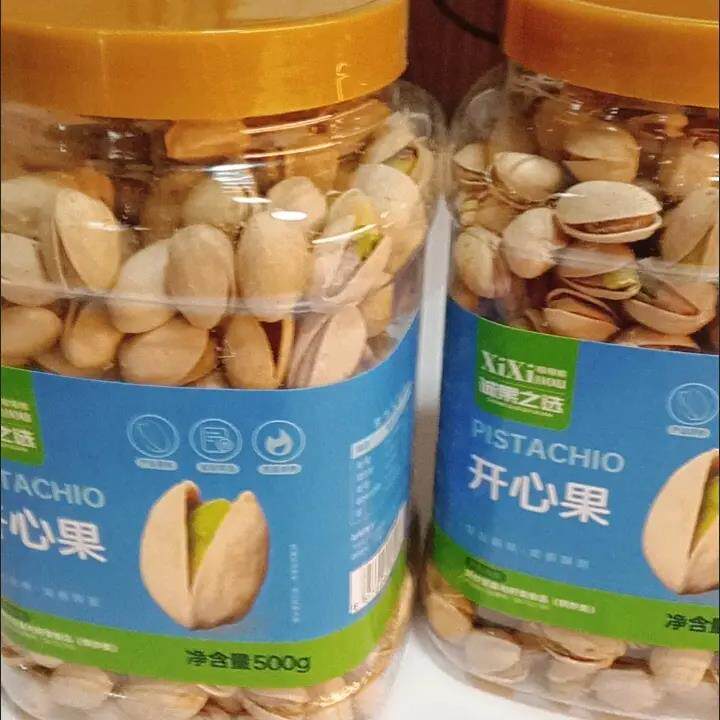 原色原味特大颗粒瓶装盐焗开心果无漂白休闲小零食
