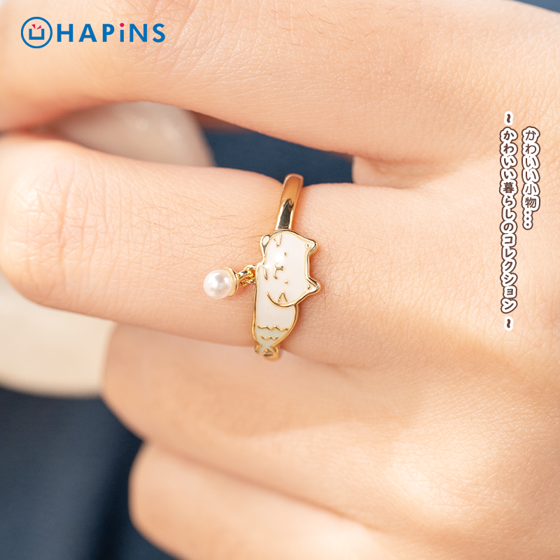 【人鱼小猫开口戒指】HAPiNS可爱猫咪女食指戒百搭高级感指环甜美,模玩/动漫/周边/娃圈三坑/桌游,动漫手表/项链/饰品,淘宝优惠券,粉丝福利购,淘宝优惠卷