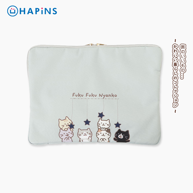 日本HAPiNS手提电脑包笔记本小众设计女平板文件包手提笔记本收纳