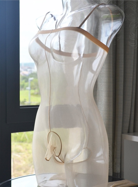 新款男士吊带闪光jj套囊袋全身丝袜性感超薄连身袜透气U凸连体衣