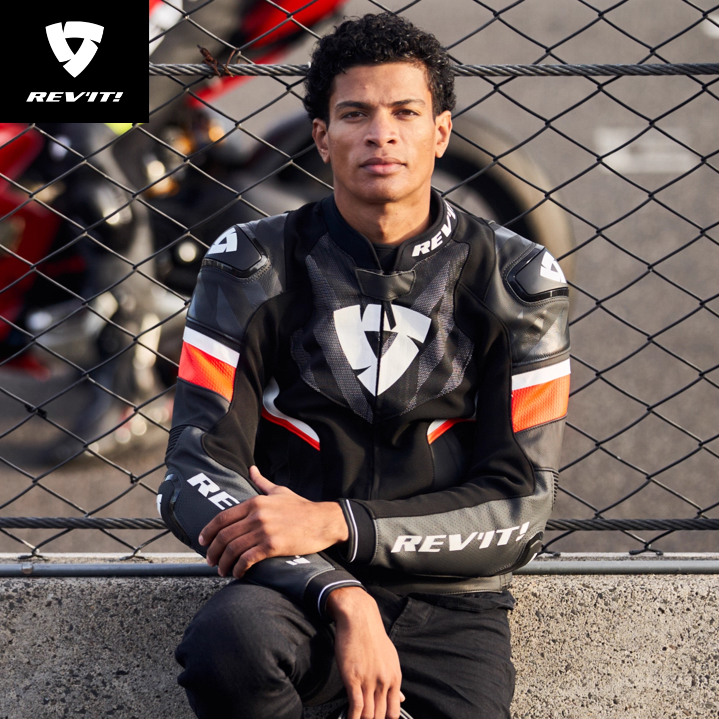 REVIT摩托车骑行服超速2男皮衣夏季透气网眼防摔防水赛道机车装备