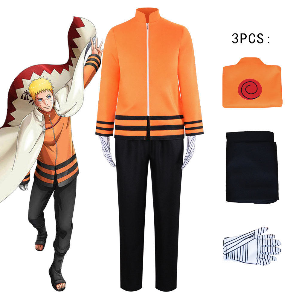 七代目漩涡鸣人cos服动漫忍者博人传cosplay服装表演服工厂现货