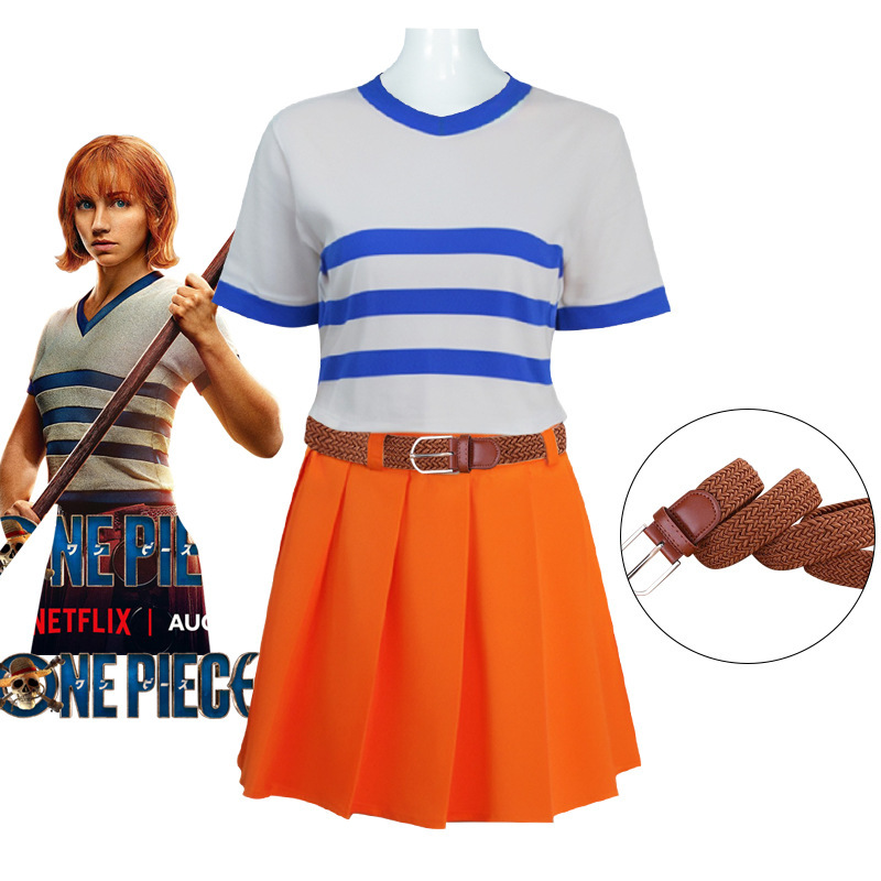 真人版电影海贼王cosplay路飞娜美cos服二次元服装女万圣节表演服