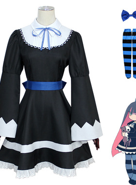 吊带袜天使女主角Panty与Stocking姐妹原COS日本动漫女仆装长袖