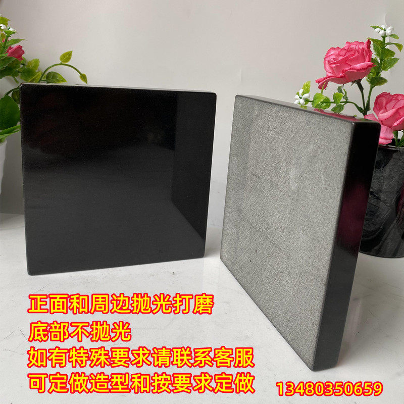 천연 순수한 검은 대리석 조각 장식품 기본 장식 전시 스탠드 홈 모델 룸 호텔 테이블