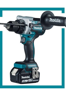 牧田充电钻DDF486锂电18V大扭矩无刷大功率冲击DHP486墙面打孔