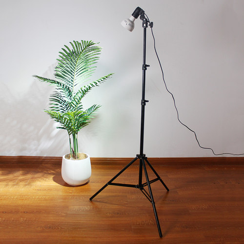 全光谱仿太阳光植物生长灯泡室内植物补光灯支架射灯头27落地灯架