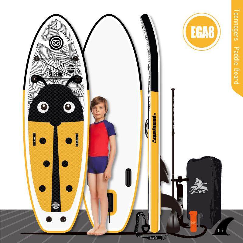 EGA8便携儿童训练七星瓢虫卡通水上冲浪板加大折叠充气SUP桨板