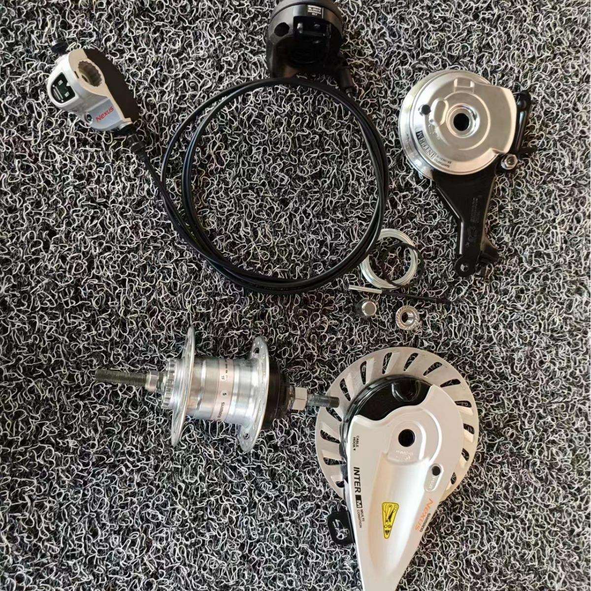 禧玛马诺内三速花鼓变速器罗拉刹车内三速轮组