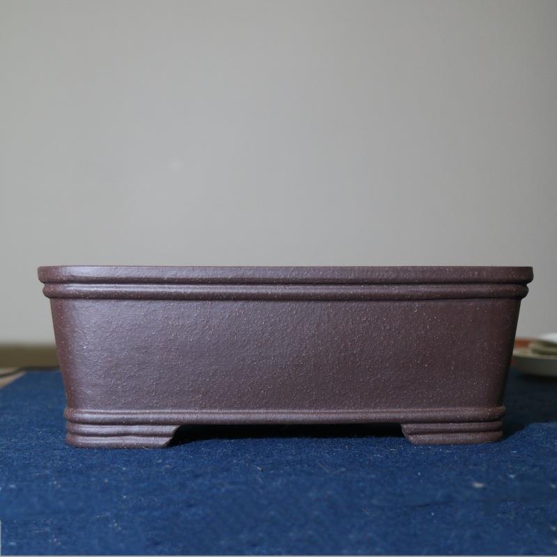紫砂花盆长方形盆景盆手工花盆古典马槽盆大号玄关庭院仿古树桩盆