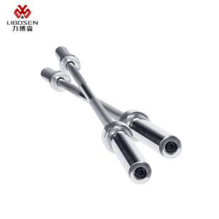 举重杠铃杆健身房训练用奥杆家用直杆深蹲抓举杆加租大孔杠铃杆