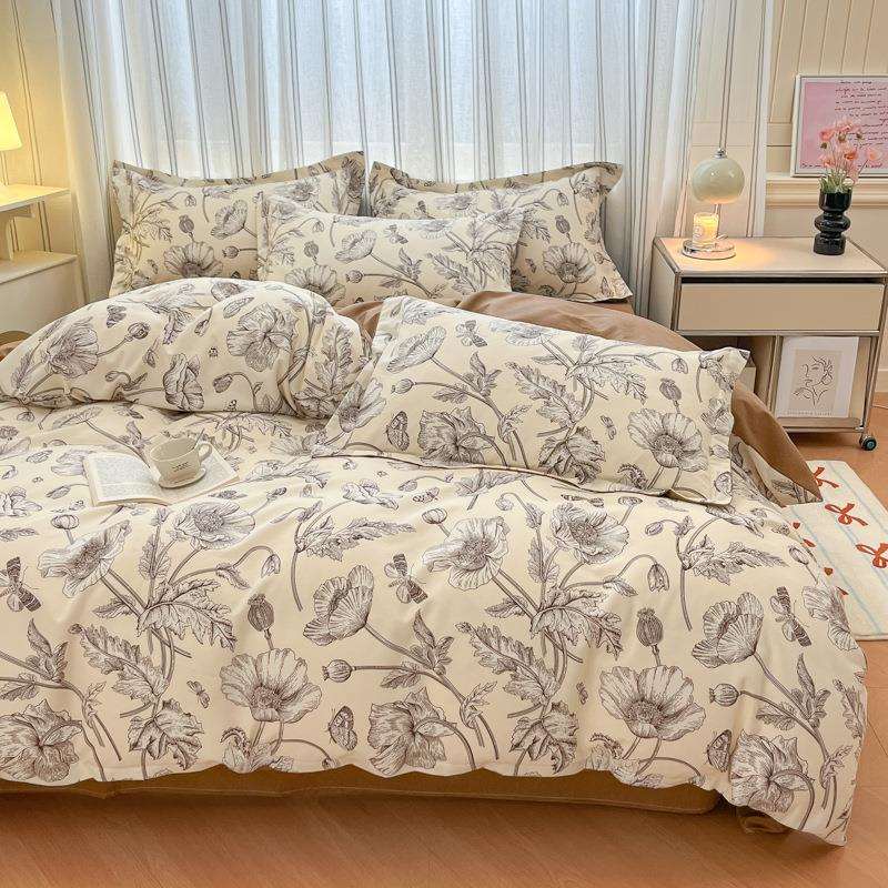 2025款A类母婴级纯棉全棉磨毛床单纯棉全棉磨毛被套三件套