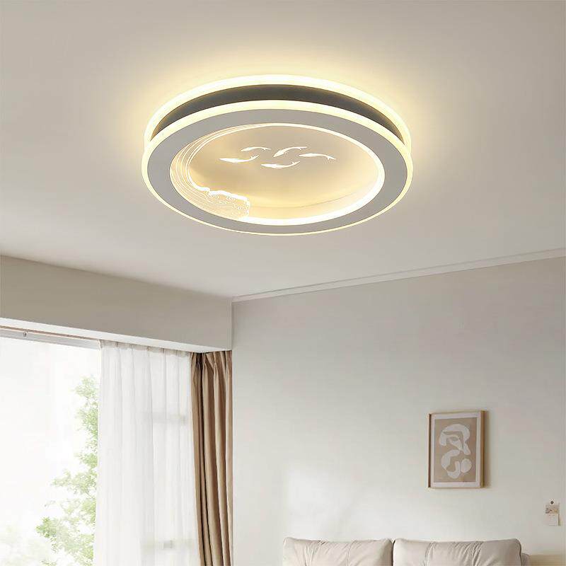 北欧卧室灯吸顶灯现代简约led主卧灯饰新款网红爆款餐厅房间灯具