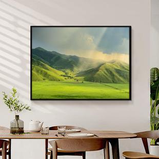 内蒙古大草原风景装饰画客厅卧室餐厅饭店挂画办公室会议室壁画
