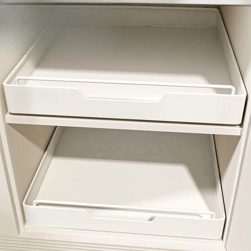 橱柜拉篮厨房调料收纳盒带滑轨免安装收纳箱夹缝收纳箱子金属