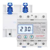 STVP 932三相四线可调自复式 过欠压断零相序多功能保护器带电压