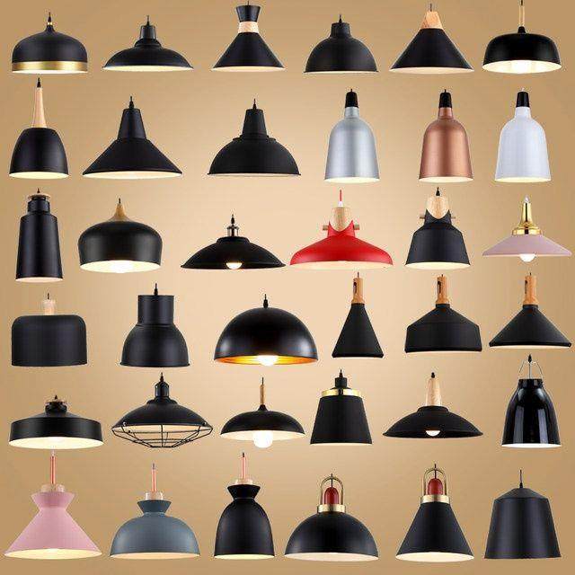 小吊灯现代简约卧室奶茶店复古吧台创意个性工业风铁艺灯罩