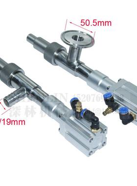防滴漏灌装头SS304材质14mm口径6mm气管接头和19mm软管或卡盘接头