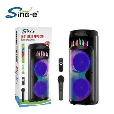 Sing-eZQS8223户外移动拉杆音响广场舞音箱大功率音量带话筒耳麦