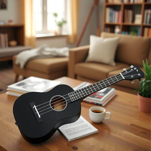 直销木吉他儿童吉他四弦早教练习吉他送全套配件在线视频