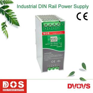 两组电压双输出24V5V或24V12V或12V5V导轨式开关电源供应器保三年