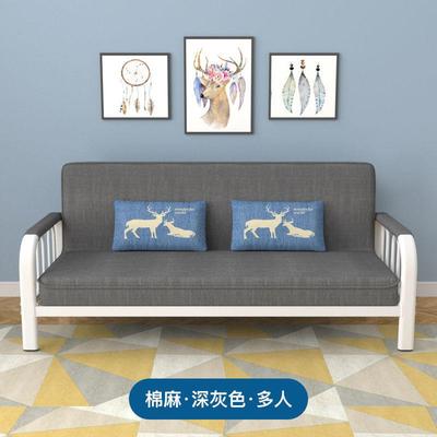 可拆洗布艺沙发小户n型客厅卧室简易单人折叠沙发床两用出租