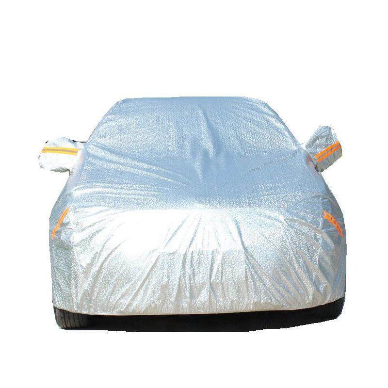 汽车车衣方格花纹铝膜材质防尘车罩防晒防水面料电商厂全车