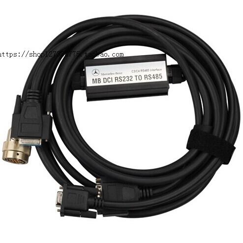 现货奔驰诊断线C3带pcb板RS232toRS485CableforMBSTARC3
