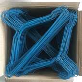 干洗店用品一次性衣架2.2蓝色钢丝衣架600个洗衣店专用2.5富之云