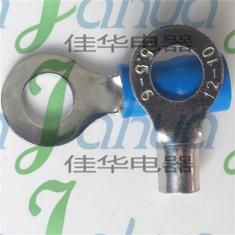 RNB5.5-6圆形裸端头冷压接线端子铜鼻子(TO)圆形接头紫铜