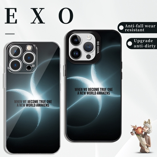 EXO手机壳苹果16pro华为pura70应援周边iPhone15Promax小米14回归专辑vivo应援棒OPPO边伯贤13创意17韩国适用