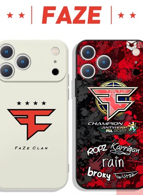 faze手机壳苹果17promax华为vivo周边fazeclan联名iPhone16pro小米15战队cs签名csgo队标OPPO队服14游戏8适配