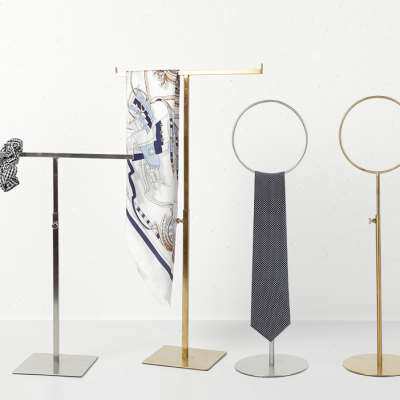 t字丝巾展示架挂包架包撑不锈钢服装店领带架子围巾架丝巾架