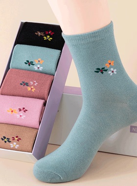 浙江诸暨袜子大唐秋冬妈妈袜中老年女中筒加厚保暖耐磨棉混纺义乌