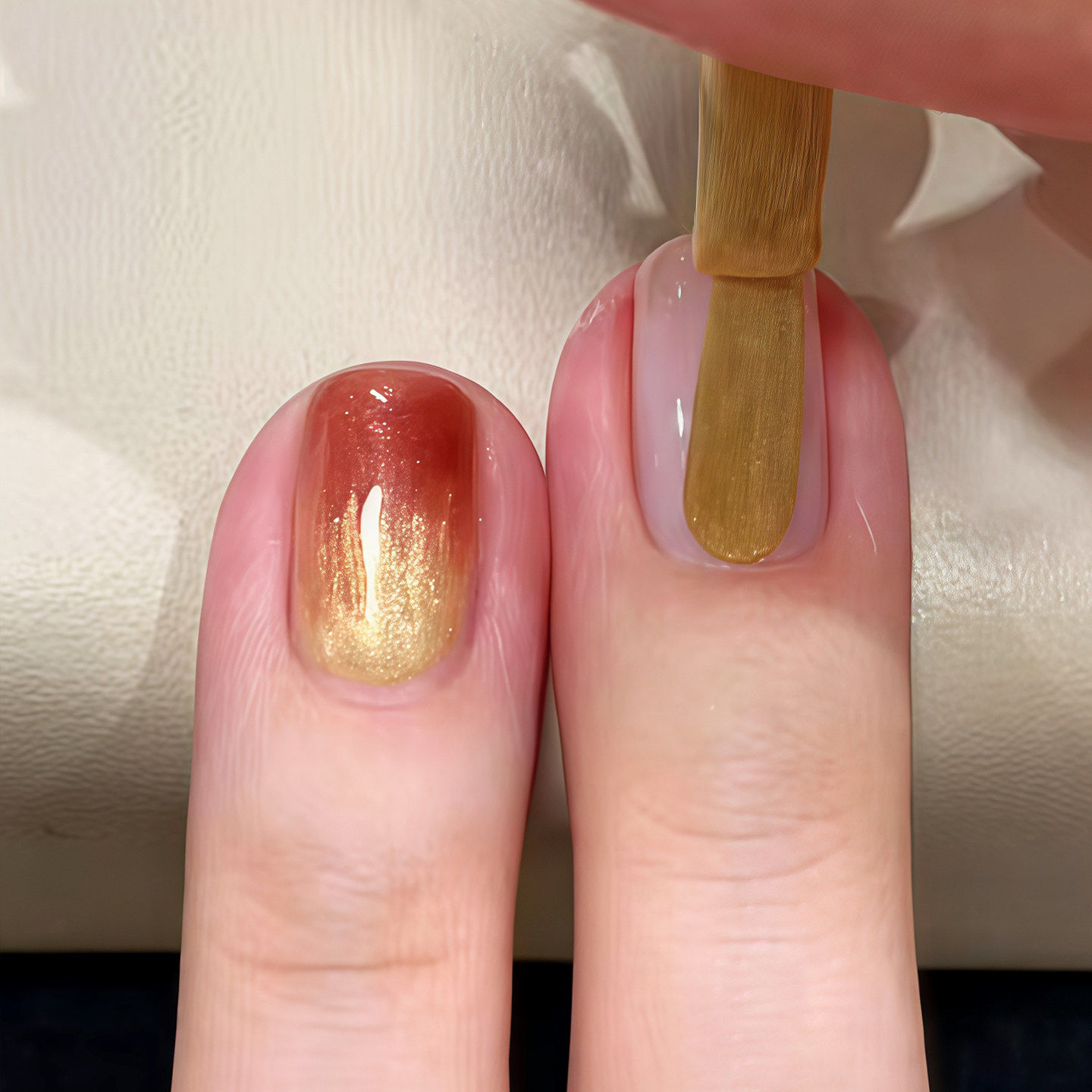 秋日宴歌 金色晕染美甲！2025新款指甲油免烤速干可撕拉,收纳整理,化妆箱/盒,淘宝优惠券,粉丝福利购,淘宝优惠卷