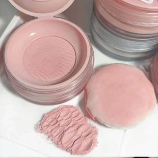 小果冻伪素颜散粉微光粉蜜粉持久改善油性定妆粉饼女学生党腮红粉