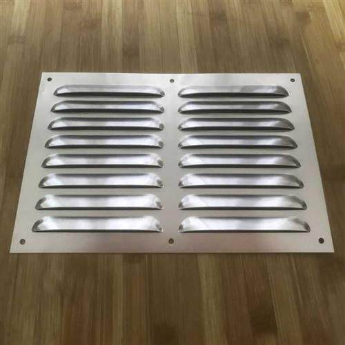 不锈钢外墙防雨风罩排通风口冲孔透气散热检修查口百叶窗格栅盖板