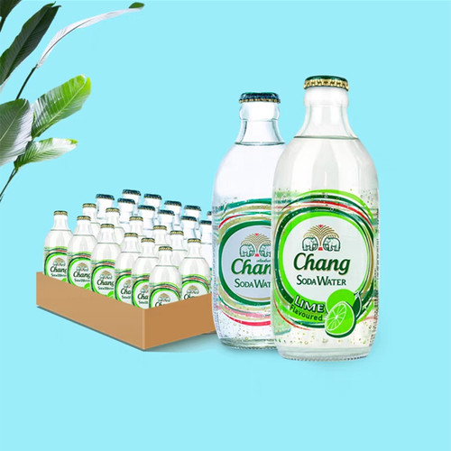 泰国进口无糖泰象苏打水青柠象牌