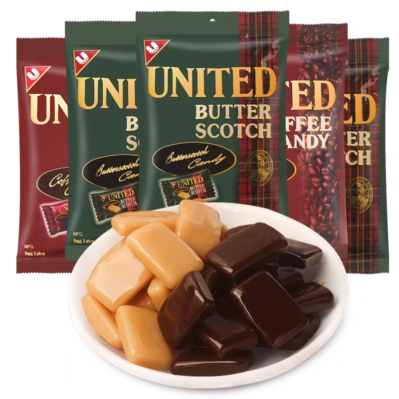 泰国进口UNITED咖啡糖黄油糖140g