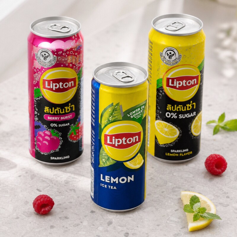 12罐泰国Lipton立顿饮料柠檬茶