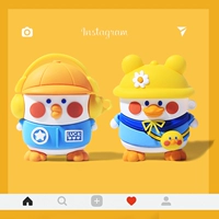 Apple, защитный чехол, беспроводные креативные силиконовые брендовые милые наушники, bluetooth, pro3