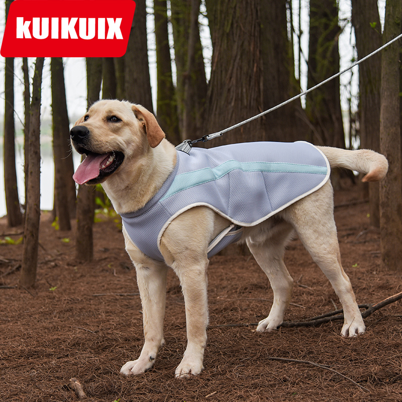 宠物凉凉衣夏季狗狗降温衣服夏防暑反光马甲背心柯基柴犬透气薄款